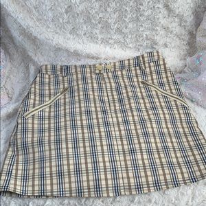 plaid mini skirt